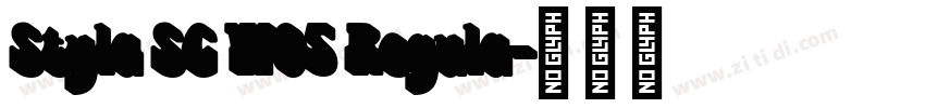 Styla SC W05 Regula字体转换 Styla SC W05 Regula字体转换